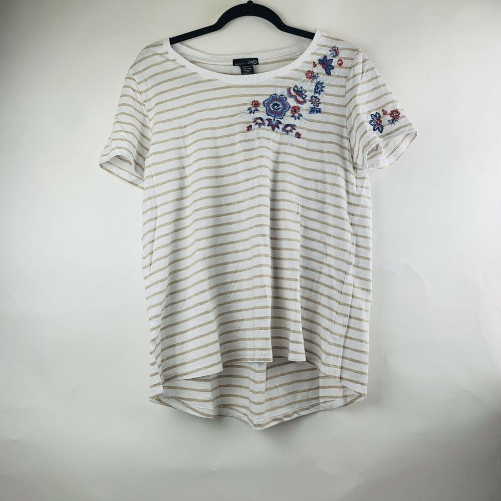 Womens RXB Short Sleeve FLORAL Top